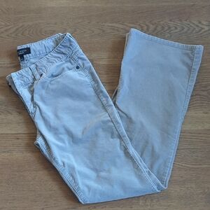 Talbots Light Gray Velveteen Boot Cut Pants